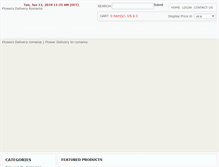 Tablet Screenshot of flowersdeliveryromania.com